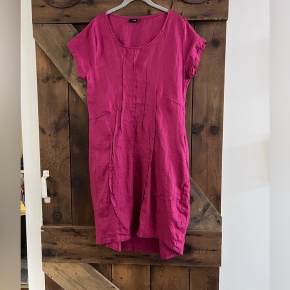 Artful Home Lisa Bayne Asymmetrical Linen Dress - Picture 2 of 2